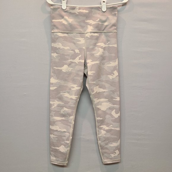Athleta Leggings Elation Tight High Rise Camo Print Gray Womens Small - Picture 1 of 7